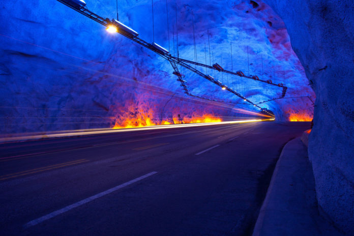 longest road tunnel in the world Lærdal Tunnel